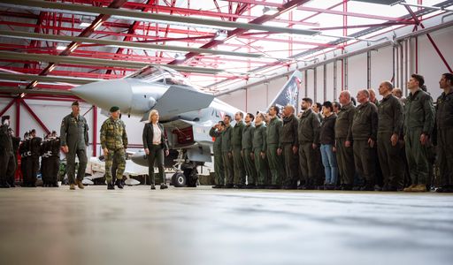 Militärischer Festakt anlässlich 20.000 Flugstunden Eurofighter