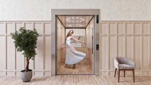 Vorschau Bild von Alles in Edelstahl war gestern. Unsere neuen Aufzüge können mehr
als nur Grau: Bei Schindler heben wir das Interior Design Ihres
Aufzuges auf eine neue Ebene. Wir setzen auf innovative sowie
kreative Gestaltung.