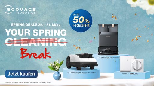  Frühlingsfrische Sauberkeit mit den besten ECOVACS Deals //
Weiterer Text über ots und www.presseportal.de/nr/114369 / Die
Verwendung dieses Bildes für redaktionelle Zwecke ist unter
Beachtung aller mitgeteilten Nutzungsbedingungen zulässig und dann
auch honorarfrei. Veröffentlichung ausschließlich mit
Bildrechte-Hinweis.