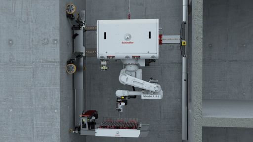 Vorschau Bild von Schindler R.I.S.E: Robotik-System im Einsatz Das revolutionäre
Robotersystem für die Installation von Aufzügen
