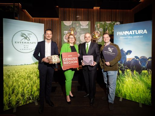 v.l. Stefan Kotynek, Christina Mutenthaler-Sipek, Matthias Grün,
Tono Soravia (c) Andreas Hafenscher