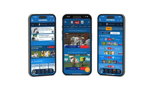Vorschau Bild von Ligaportal-App mit integriertem Sky-Content