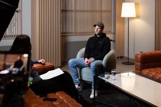  Dominic Thiem im Studio der Tageszeitung „Die Presse".