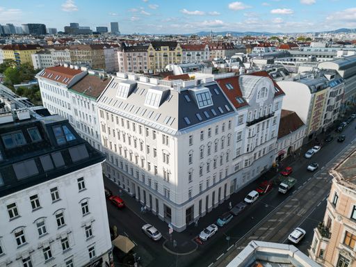 Visualisierung des Dachgeschossausbaus Steingasse, 1030 Wien