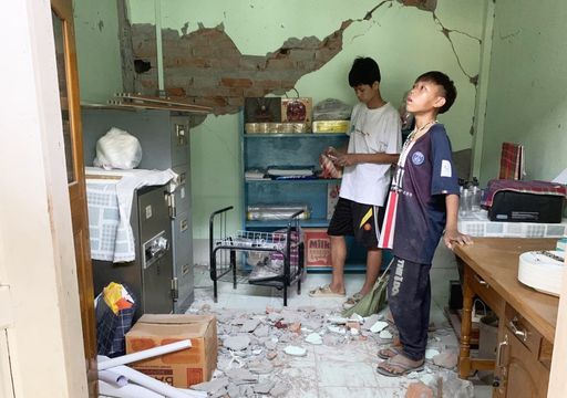  Das Don Bosco Straßenkinderzentrum in Mandalay wurde schwer
beschädigt.