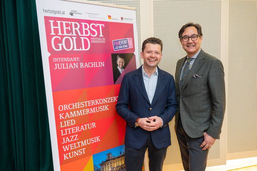 Vorschau Bild von Julian Rachlin (Intendant HERBSTGOLD - Festival) und Rico Gulda
(Generalintendant)