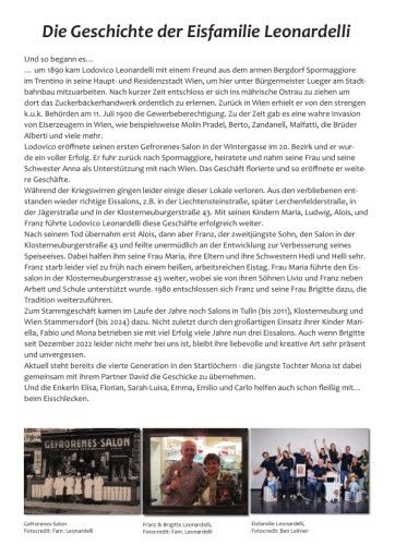 Vorschau Bild von Geschichte der Eisfamilie Leonardelli - von 1900 bis heute