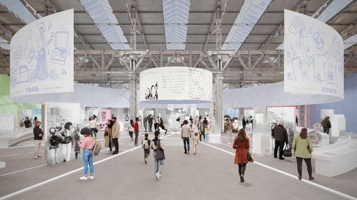 Vorschau Bild von The entrance to the permanent exhibition at the Museum Selma. The
chronology allows visitors to explore German history in a free-flow
space. This is supplemented by polyphonic narratives by migrants.
Immersive spaces in six concept rooms will allow migration to be
experienced as an intersectional topic that shapes us all.
Visualization: ATELIER BRÜCKNER // Weiterer Text über ots und
www.presseportal.de/nr/138561 / Die Verwendung dieses Bildes für
redaktionelle Zwecke ist unter Beachtung aller mitgeteilten
Nutzungsbedingungen zulässig und dann auch honorarfrei.
Veröffentlichung ausschließlich mit Bildrechte-Hinweis.