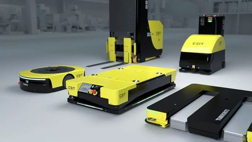  Verschiedene Typen von FTF-Robotern von Asseco CEIT
