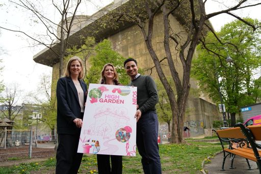 High Garden: NEOS Wien wollen aus dem Flakturm im Arenbergpark
ein neues Wahrzeichen machen