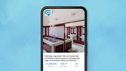 Vorschau Bild von Villa Meran, Jugendstil-Bauwerk des Architekten Hans Prutscher,
steht auf willhaben zum Verkauf