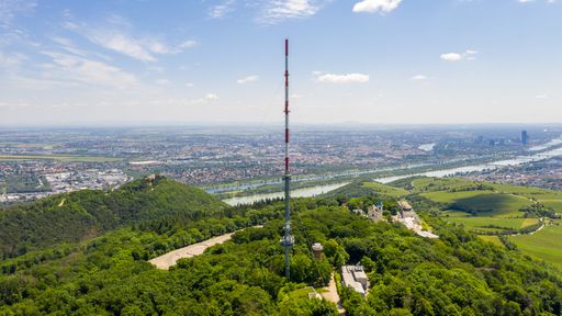Die ORS Sendeanlage Kahlenberg Wien versorgt 2,5 Millionen
Menschen mit TV und Radio.