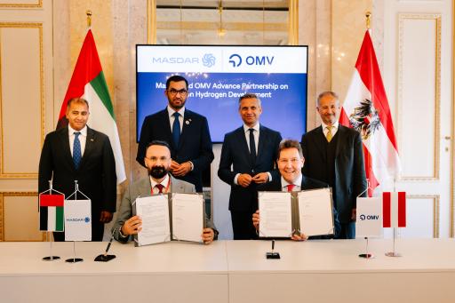 Masdar and OMV expand partnership to develop green hydrogen