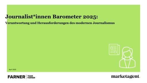 Vorschau Bild von Pressecharts zum Journalist*innenbarometer 2025