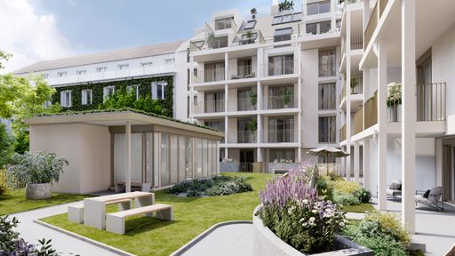  Visualisierung: In der Siebenbrunnengasse 44 im Herzen von
Margareten beginnt die Vermarktung eines hochwertigen Neubauprojekts
mit 67 Eigentumswohnungen.