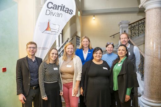 Organisationsteam der Fachtagung gegen Zwangsheirat mit
Vertreter*innen der Caritas Steiermark und der Stadt Graz.