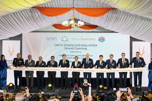  Oryx Stainless eröffnet neues Vorzeigewerk in Johor, Malaysia //
Weiterer Text über ots und www.presseportal.de/nr/79929 / Die
Verwendung dieses Bildes für redaktionelle Zwecke ist unter
Beachtung aller mitgeteilten Nutzungsbedingungen zulässig und dann
auch honorarfrei. Veröffentlichung ausschließlich mit
Bildrechte-Hinweis.