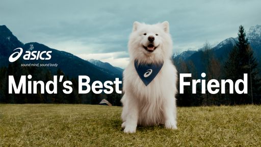 Asics motivates with a dog as a brand ambassador for more movement