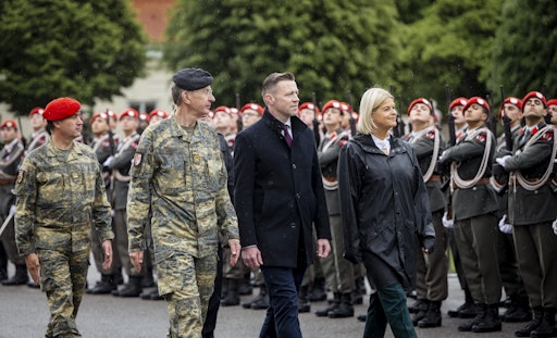 Bundesheer: Angelobung beim Schloss Belvedere