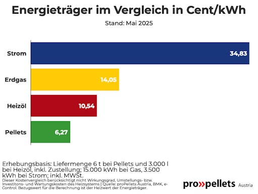 Vorschau Bild von Holzpellets sind beim Preis auch im Mai die klare Nummer 1