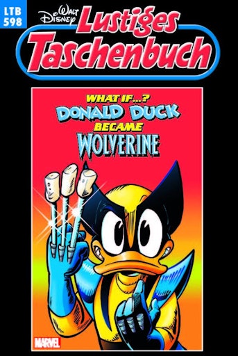 Cover des LTB 598 What if ...? Donald Duck became Wolverine //
Weiterer Text über ots und www.presseportal.de/nr/8146 / Die
Verwendung dieses Bildes für redaktionelle Zwecke ist unter
Beachtung aller mitgeteilten Nutzungsbedingungen zulässig und dann
auch honorarfrei. Veröffentlichung ausschließlich mit
Bildrechte-Hinweis.