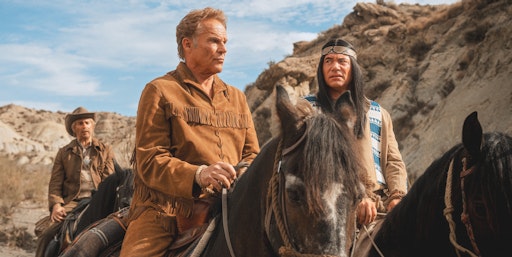 Vorschau Bild von Abahachi (Michael Bully Herbig) und Ranger (Christian Tramitz)
reiten wieder los, ab dem 14. August 2025 in DAS KANU DES MANITU im
Kino; im Verleih von Constantin Film // Weiterer Text über ots und
www.presseportal.de/nr/12946 / Die Verwendung dieses Bildes für
redaktionelle Zwecke ist unter Beachtung aller mitgeteilten
Nutzungsbedingungen zulässig und dann auch honorarfrei.
Veröffentlichung ausschließlich mit Bildrechte-Hinweis.