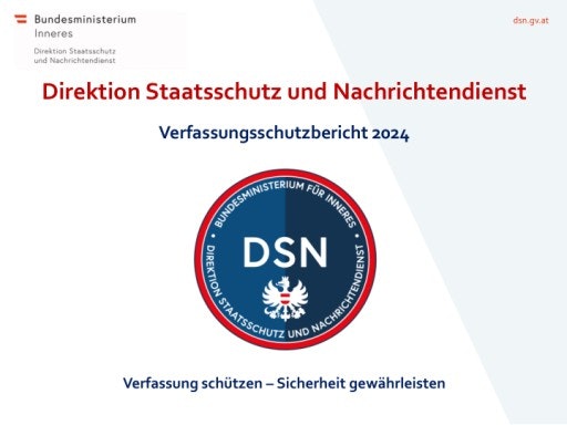 Vorschau Bild von Präsentation des Verfassungschutzberichtes 2024