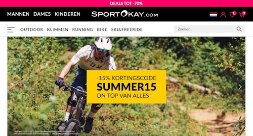  Startseite von SportOkay.com Nederland