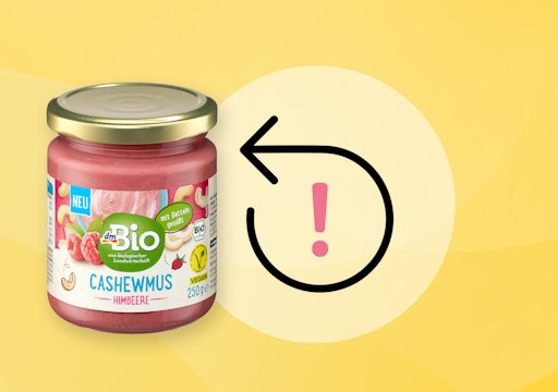 DM calls back the article “DMBIO Cashewm Raspberry” for reasons of consumer protection