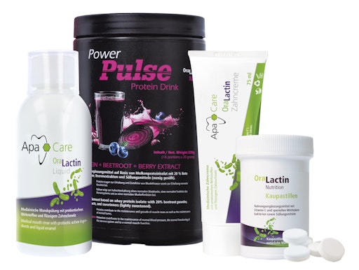  ApaCare OraLactin Zahncreme und Mundspülung sowie OraLactin
Nutrition PowerPulse und Kaupastillen // Weiterer Text über ots und
www.presseportal.de/nr/173766 / Die Verwendung dieses Bildes für
redaktionelle Zwecke ist unter Beachtung aller mitgeteilten
Nutzungsbedingungen zulässig und dann auch honorarfrei.
Veröffentlichung ausschließlich mit Bildrechte-Hinweis.