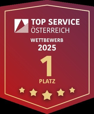 Vorschau Bild von Gütesiegel Top Service Österreich // Weiterer Text über ots und
www.presseportal.de/nr/131212 / Die Verwendung dieses Bildes für
redaktionelle Zwecke ist unter Beachtung aller mitgeteilten
Nutzungsbedingungen zulässig und dann auch honorarfrei.
Veröffentlichung ausschließlich mit Bildrechte-Hinweis.
