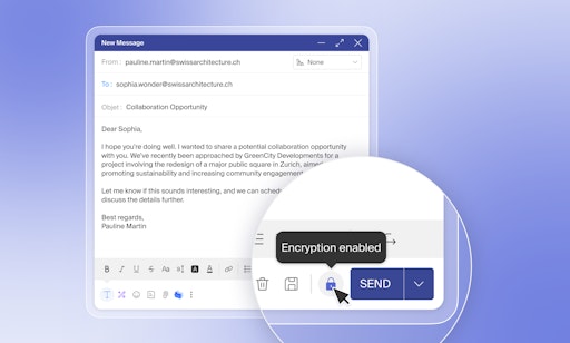 Infomaniak ermöglicht das Verschlüsseln des E-Mail-Versands //
Weiterer Text über ots und www.presseportal.ch/de/nr/100057093 / Die
Verwendung dieses Bildes für redaktionelle Zwecke ist unter
Beachtung aller mitgeteilten Nutzungsbedingungen zulässig und dann
auch honorarfrei. Veröffentlichung ausschließlich mit
Bildrechte-Hinweis.