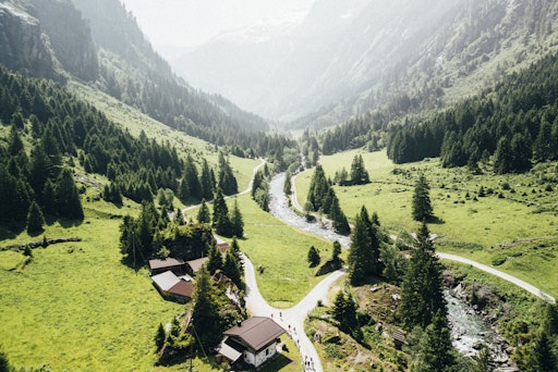  Blick in den Zemmgrund mit Schwemmalm im Zillertal