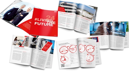  CEO Stefan Haas & CFO Christoph Wenninger präsentieren den TÜV
AUSTRIA Jahresbericht "Living the Future 24".