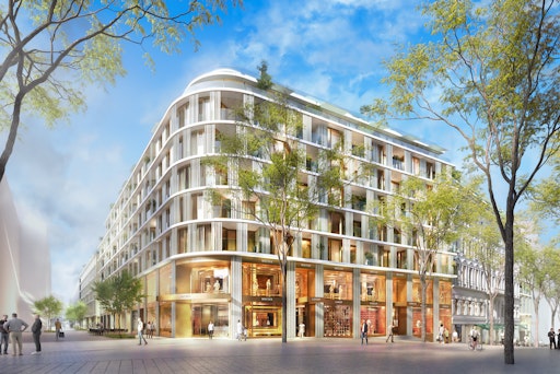Rendering Neugestaltung Mariahilfer Straße 10-18