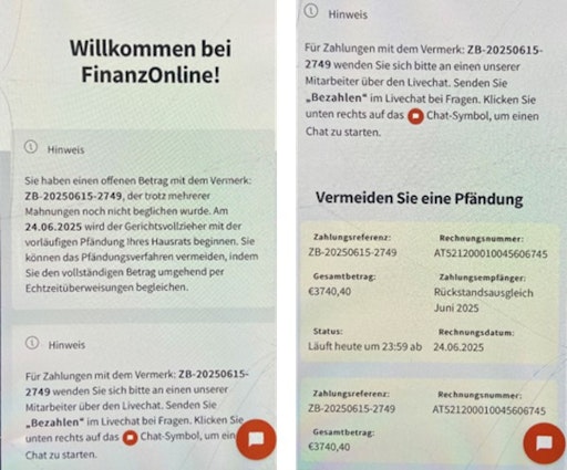 Vorschau Bild von Beispiel solcher Webseiten