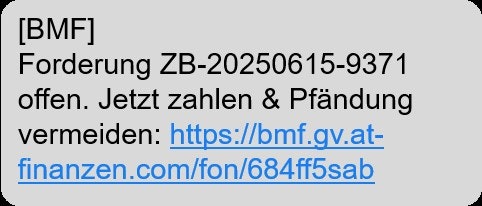 Beispiel solcher Nachrichten