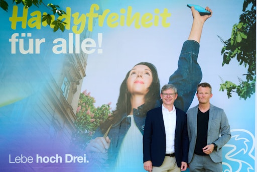Vorschau Bild von vlnr Drei CEO Rudolf Schrefl und Drei CCO Günter Lischka