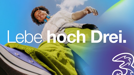 Sujet der neuen Drei Imagekampagne von Kreativagentur Wien Nord
Serviceplan