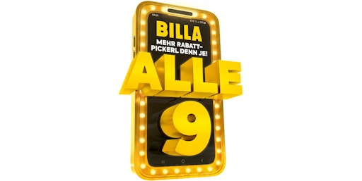  „Alle 9!“: BILLA bietet jö Mitgliedern mehr Rabattpickerl denn je
– erstmals auch digital