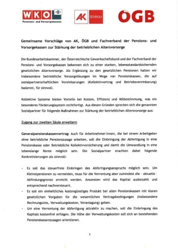 Vorschau Bild von PDF des Sozialpartnerpapiers