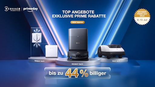  Prime Day Highlights von ECOVACS für Boden, Fenster und Garten //
Weiterer Text über ots und www.presseportal.de/nr/114369 / Die
Verwendung dieses Bildes für redaktionelle Zwecke ist unter
Beachtung aller mitgeteilten Nutzungsbedingungen zulässig und dann
auch honorarfrei. Veröffentlichung ausschließlich mit
Bildrechte-Hinweis.