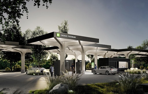 Rendering des neuen E-Ladehub St. Michael