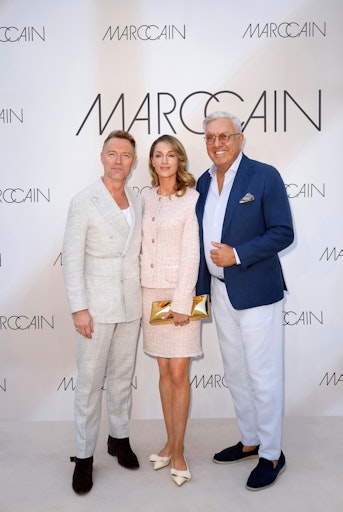 BERLIN, GERMANY - JULY 1: Ronan Keating, Storm Keating and Helmut
Schlotterer during the Marc Cain Fashion Show Spring/Summer 2026 A
Quiet Rebellion during the Berlin Fashion Week SS26 at Pei-Bau on
July 1, 2025 in Berlin, Germany. (Photo by Franziska Krug/Getty
Images for Marc Cain) // Weiterer Text über ots und
www.presseportal.de/nr/104492 / Die Verwendung dieses Bildes für
redaktionelle Zwecke ist unter Beachtung aller mitgeteilten
Nutzungsbedingungen zulässig und dann auch honorarfrei.
Veröffentlichung ausschließlich mit Bildrechte-Hinweis.