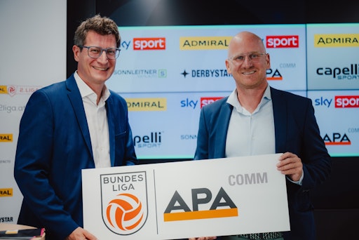  APA-Comm-Geschäftsführer Mag. Klemens Ganner und
Bundesliga-Vorstandsvorsitzender Christian Ebenbauer