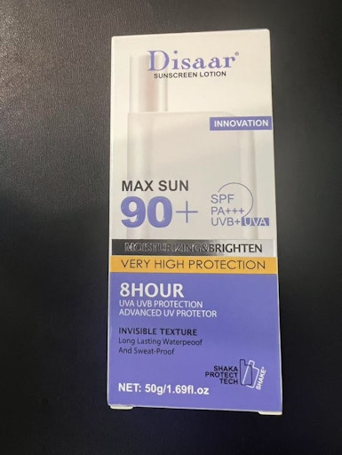 Public recall: Diasaar Suncreen Lotion 90+