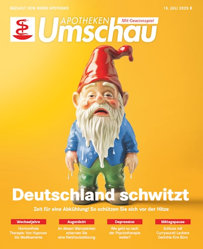  "Titelbild Apotheken Umschau 7B/2025 - Österreich-Ausgabe" Die
Verwendung dieses Bildes ist für redaktionelle Zwecke bis zum
30.06.2028 zulässig, jedoch ausschließlich mit Bezug auf die
ursprüngliche Meldung und nur mit vollständigem Bildrechtehinweis.
// Weiterer Text über ots und www.ots.at / Die Verwendung dieses
Bildes für redaktionelle Zwecke ist unter Beachtung aller
mitgeteilten Nutzungsbedingungen zulässig und dann auch honorarfrei.
Veröffentlichung ausschließlich mit Bildrechte-Hinweis.