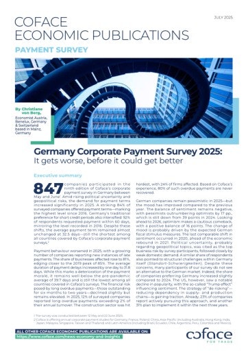 Vorschau Bild von Studie zu OTS - Zahlungsverhalten von Unternehmen in Deutschland: Es wird schlimmer, bevor es besser werden kann