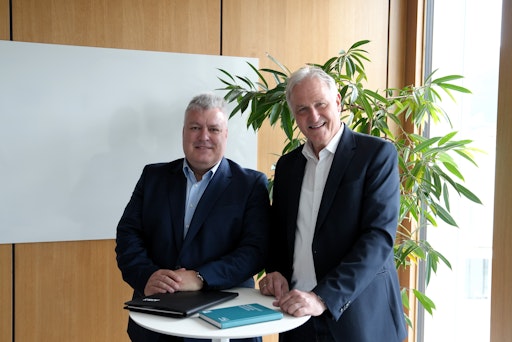  AT&S-CEO Michael Mertin empfing Peter Moser, Rektor der
Montanuniversität, am AT&S-Headquarter in Leoben.