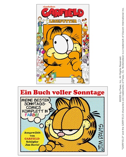  © 2025 by Paws, Inc. All Rights Reserved. "GARFIELD" and the
GARFIELD characters are trademarks of Paws, Inc. Nickelodeon is a
trademark of Viacom International Inc. // Weiterer Text über ots und
www.presseportal.de/nr/8146 / Die Verwendung dieses Bildes für
redaktionelle Zwecke ist unter Beachtung aller mitgeteilten
Nutzungsbedingungen zulässig und dann auch honorarfrei.
Veröffentlichung ausschließlich mit Bildrechte-Hinweis.